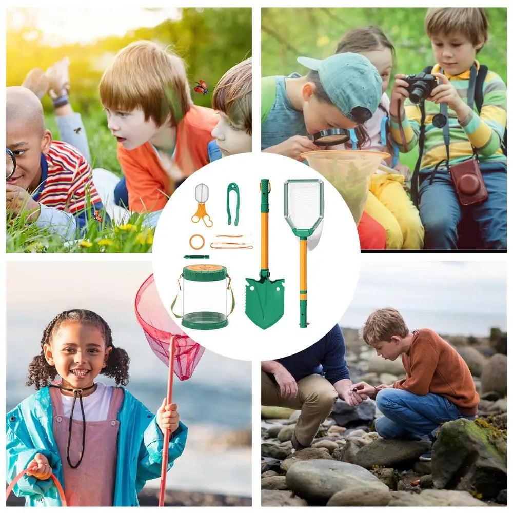 Butterfly Catching Kit Retractable Critter Catcher Kids Butterfly Catcher Versatile Butterfly Catcher Toy Kids Adventure Kit For