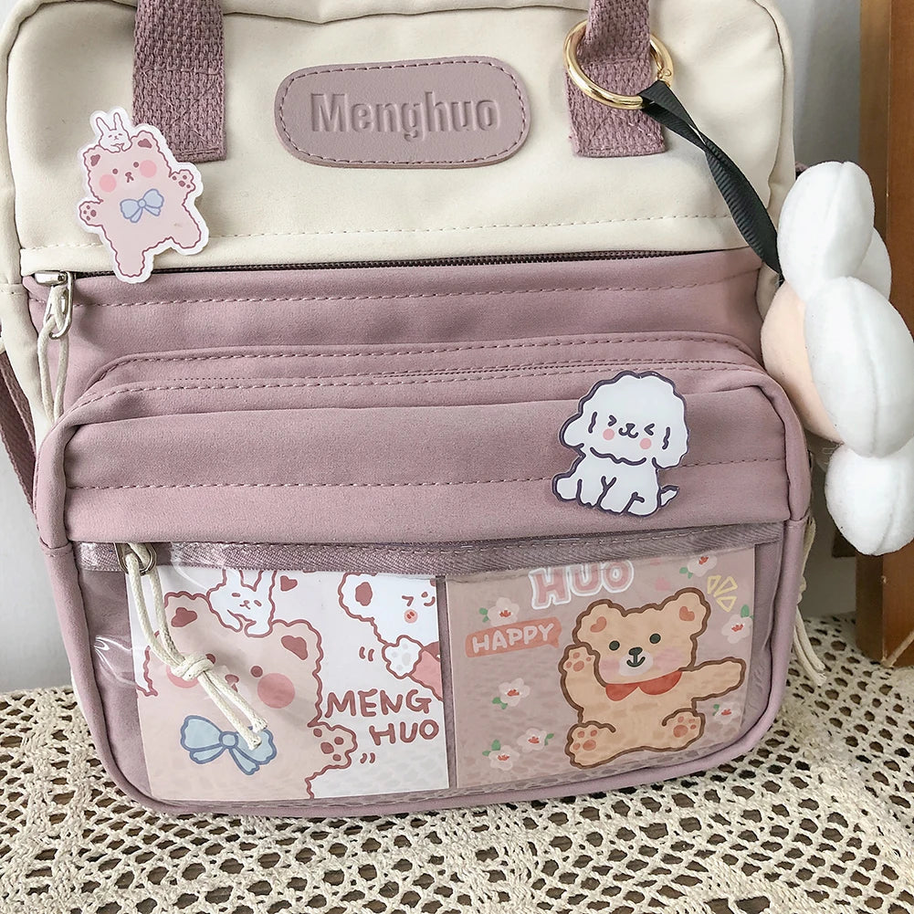 Casual Fashion Laptop Mochil 10.23x9.44x3.54in Kawaii School Backpack Japanese Style Backpack for Travel Shopping Student School
