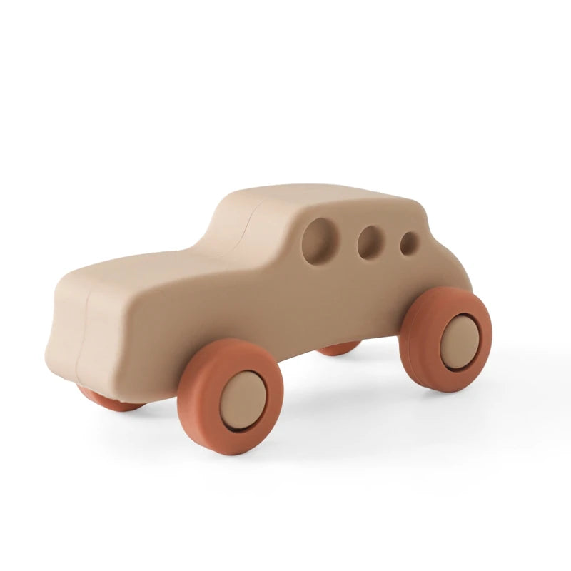 1pc Baby Aircraft Toys Food Grade Silicone Bus Truck