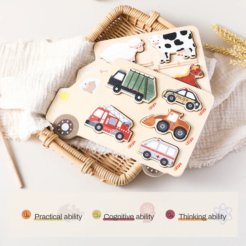 Wooden Puzzle Montessori Toys