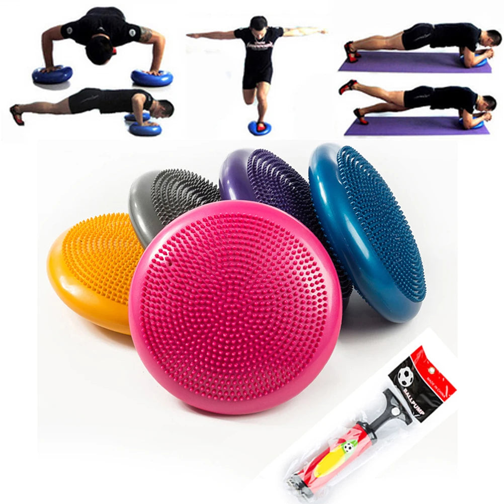 13 Inch Grey Inflatable Balance Disc
