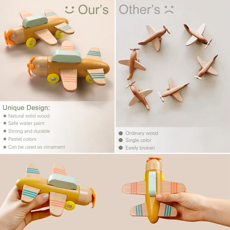 Wooden Train Birthday Toy  Montessori