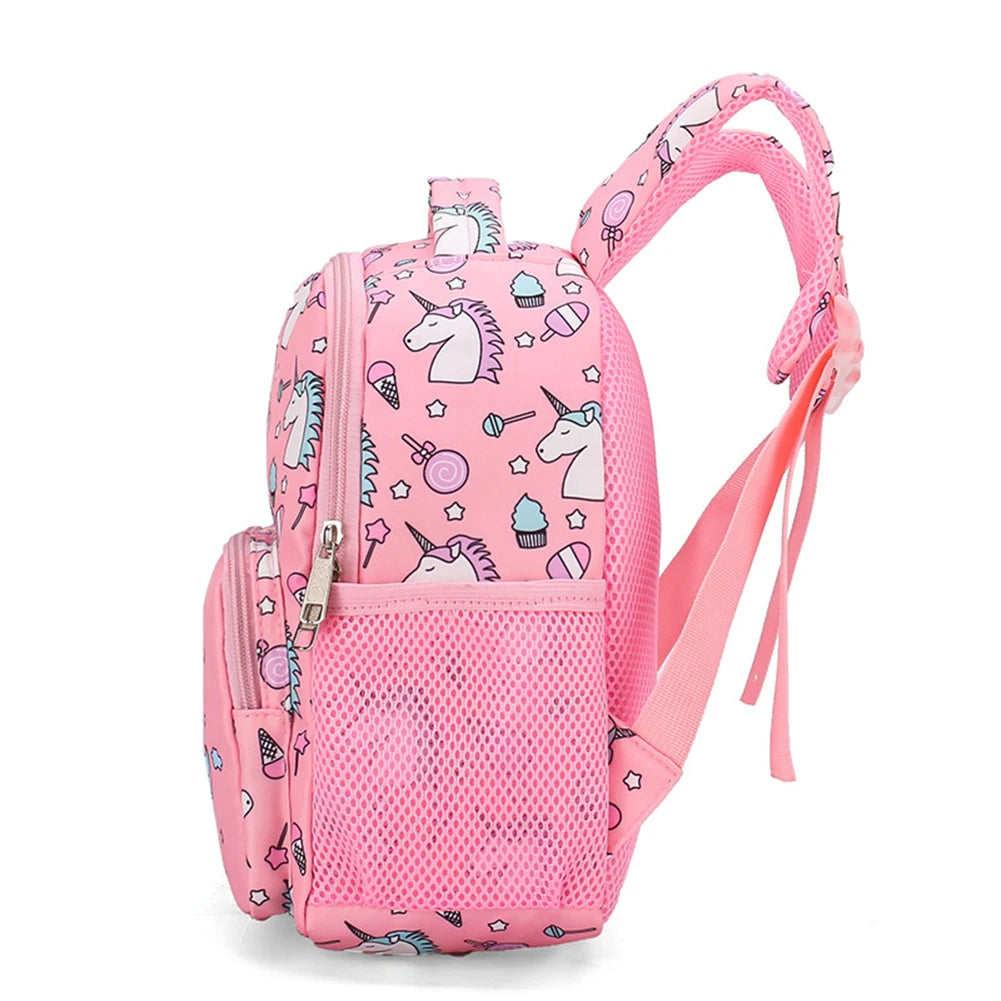 Cute Kindergarten Waterproof Backpack Cartoon Horse Girl Boy School Bags Satchel