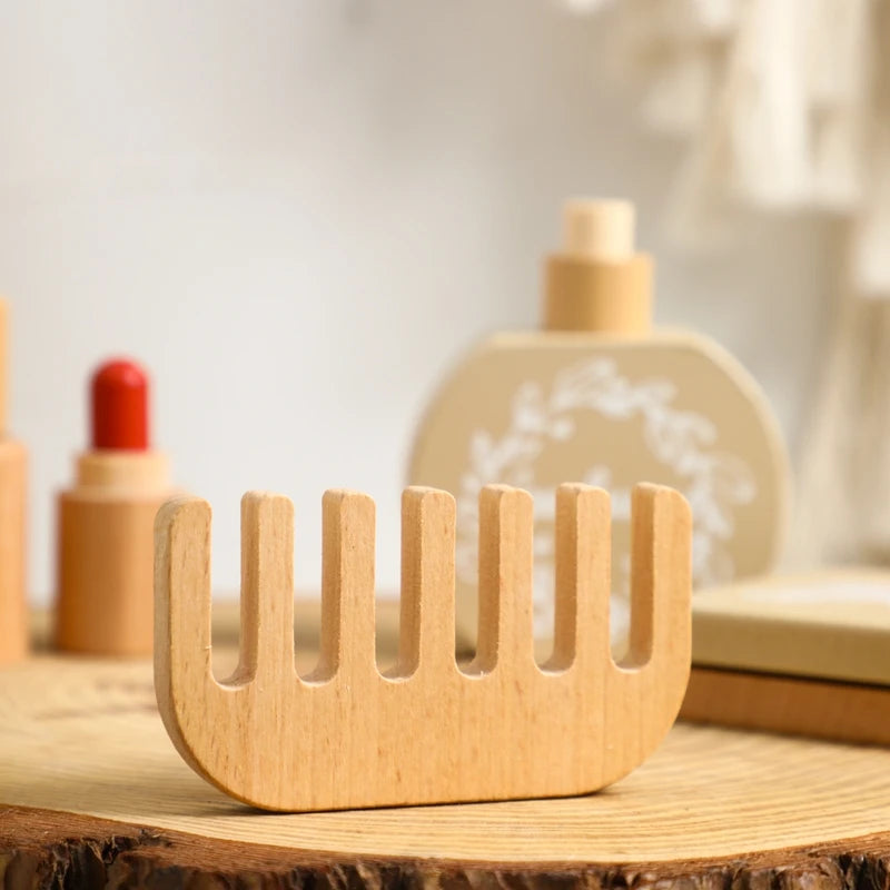 Girls Wooden Simulation Kid Makeup Set
