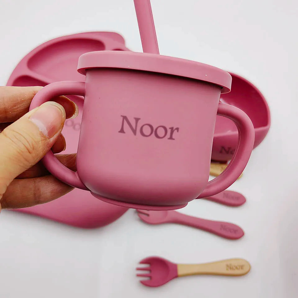 6Pcs Silicone Tableware For Kids