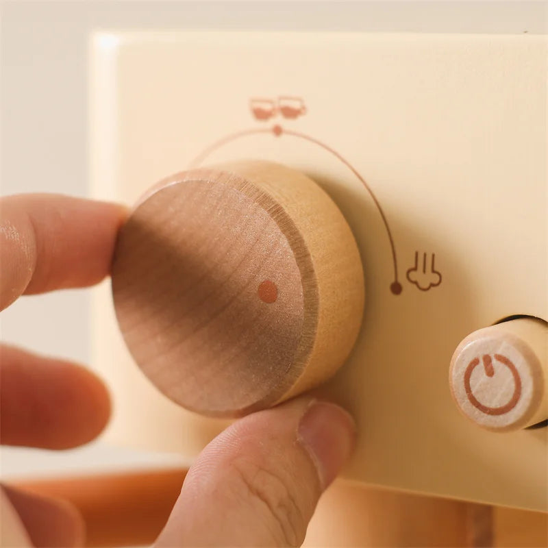 Kids Wooden Montessori Toy Set Children Coffee Machine
