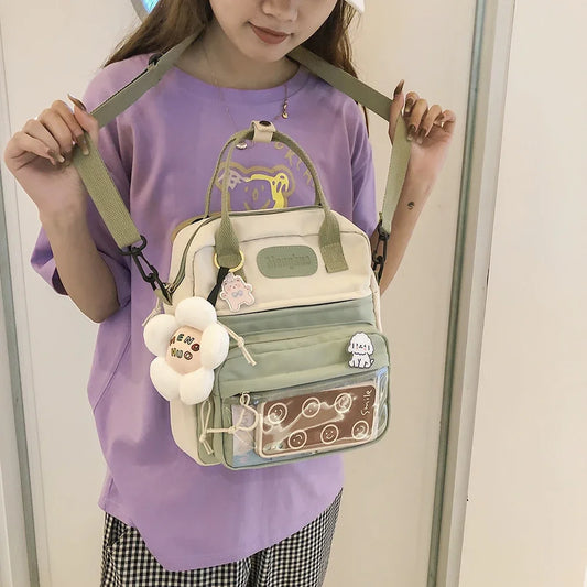 Casual Fashion Laptop Mochil 10.23x9.44x3.54in Kawaii School Backpack Japanese Style Backpack for Travel Shopping Student School