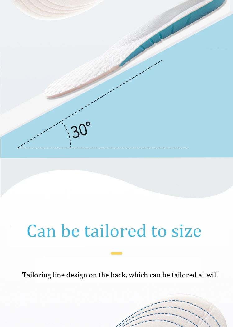Silicone Comfortable Insoles Running Cushion Kids Shoes Sole Feet Children Sports Memory Foam Orthopedic Arch Support Shoes Pad