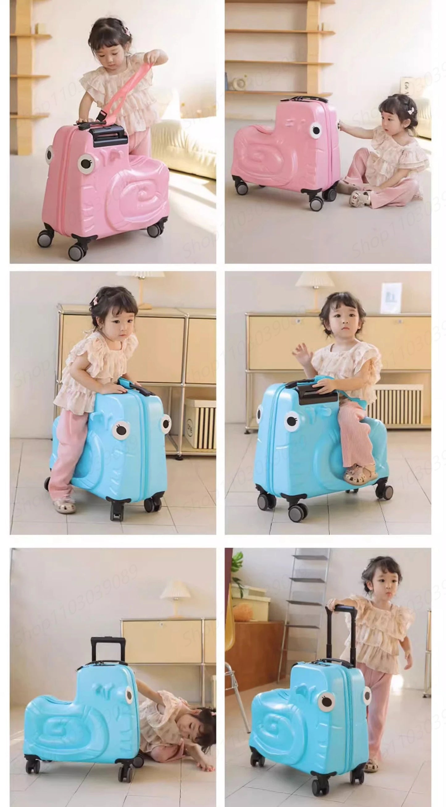 Suitcase for Children Can Sit to Ride on Luggage