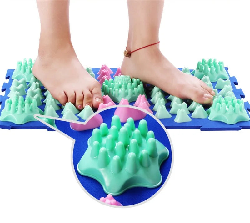 Professional Durable Finger Pressure Plate Reflexology Foot Massage Pad Toe Pressure Blood Circulation Plate Mat For Massager