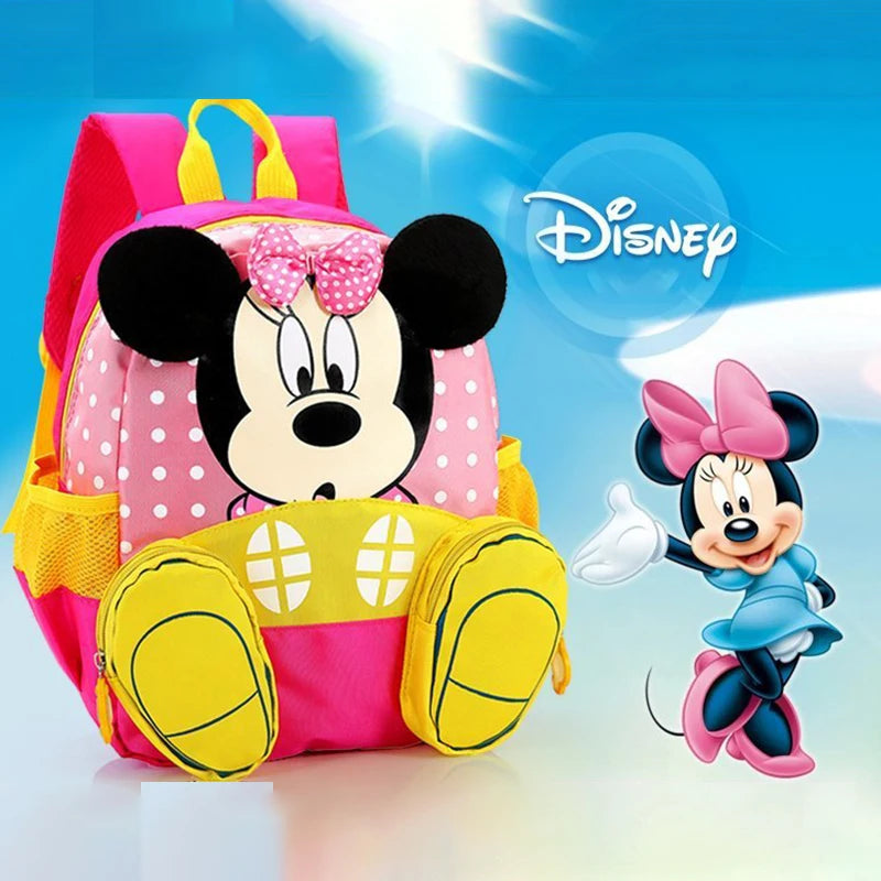 New Mickey Mouse Multiple Pockets Children's Backpack Large Capacity Cute Kindergarten Schoolbag For Boys and Girls