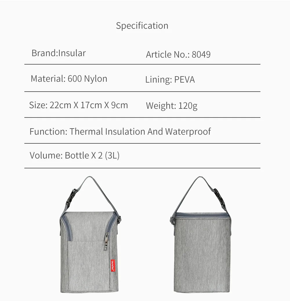 Portable Mother Feeding Bottle Bag Heat Insulation Lunch Bags