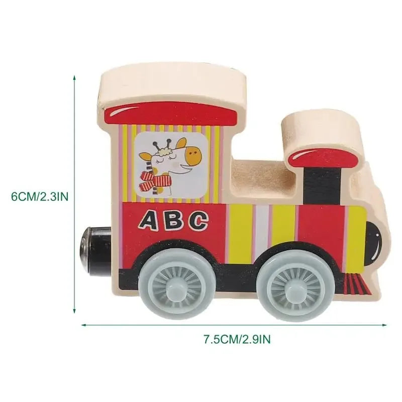 Montessori Wooden Train Toy Early Educational