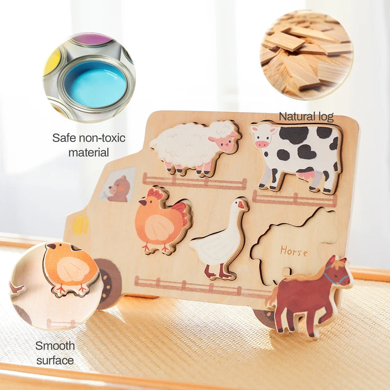 Wooden Puzzle Montessori Toys