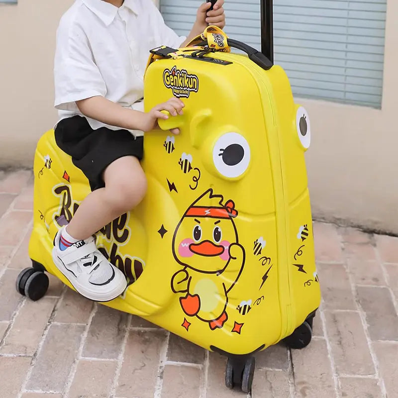 Suitcase for Children Can Sit to Ride on Luggage