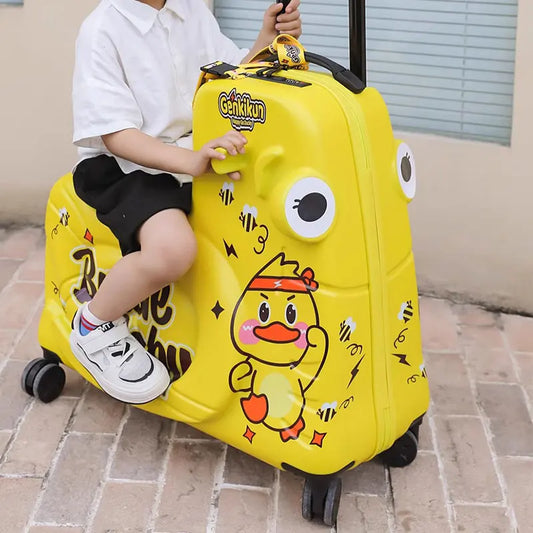 Suitcase for Children Can Sit to Ride on Luggage