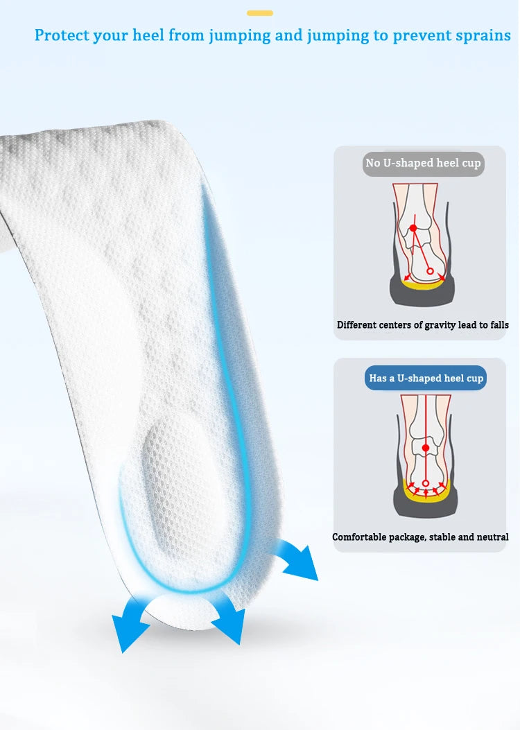Silicone Comfortable Insoles Running Cushion Kids Shoes Sole Feet Children Sports Memory Foam Orthopedic Arch Support Shoes Pad