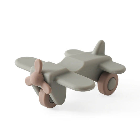 1pc Baby Aircraft Toys Food Grade Silicone Bus Truck