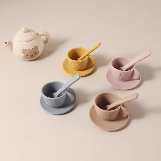 Food grade silicone Tea play Set