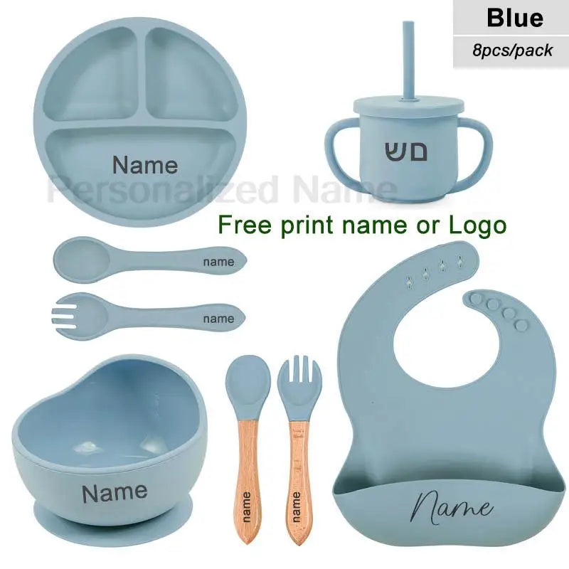 6Pcs Silicone Tableware For Kids
