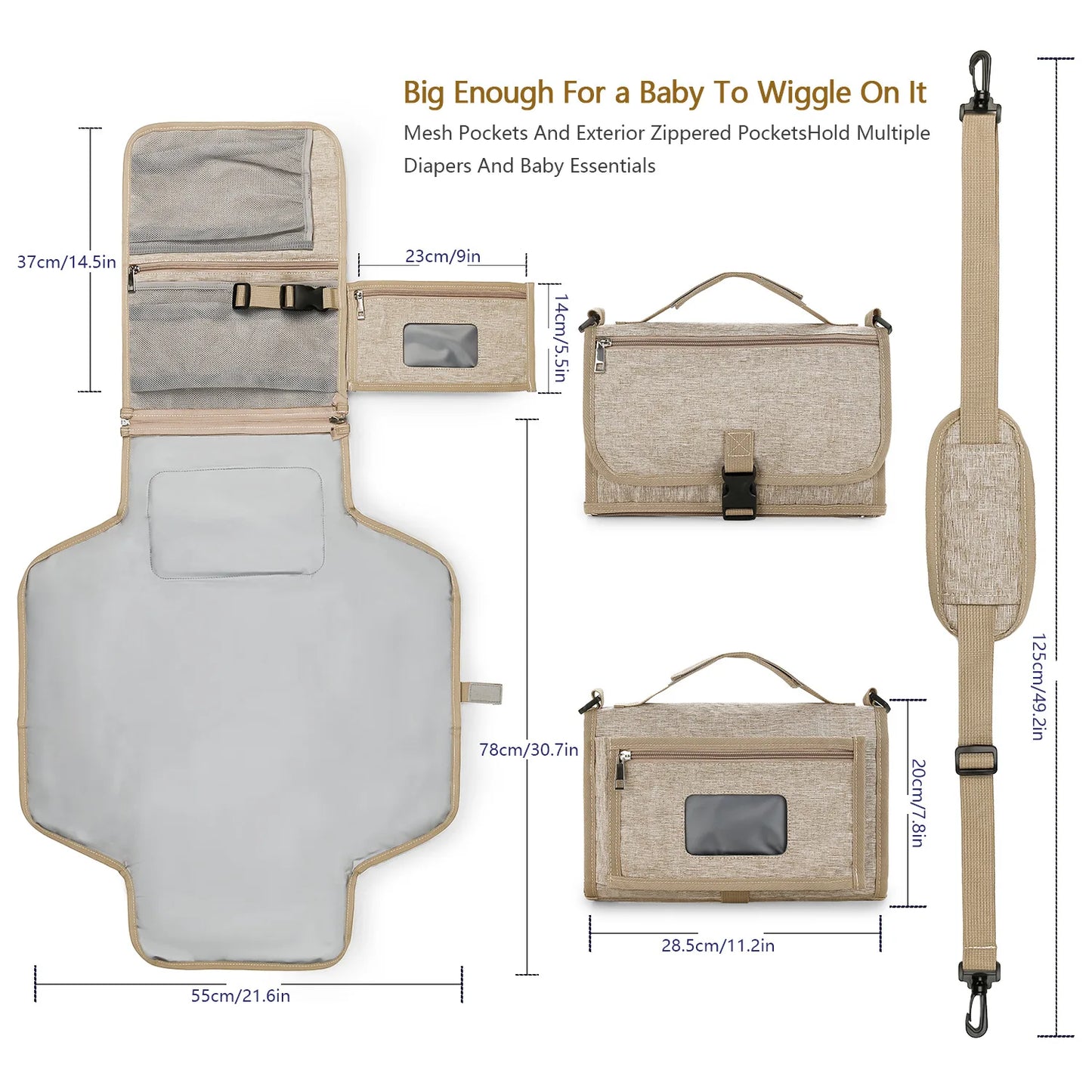 3 in 1 Baby Diaper Pad Waterproof