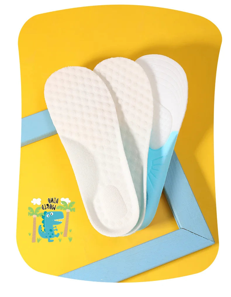 Silicone Comfortable Insoles Running Cushion Kids Shoes Sole Feet Children Sports Memory Foam Orthopedic Arch Support Shoes Pad