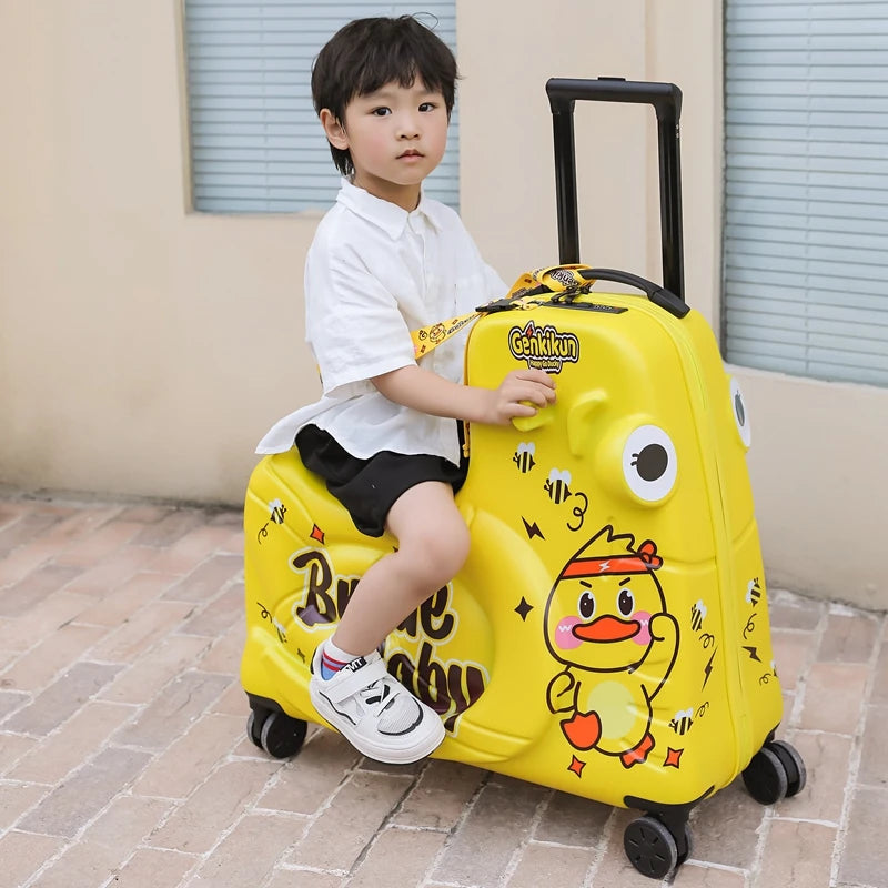 Suitcase for Children Can Sit to Ride on Luggage