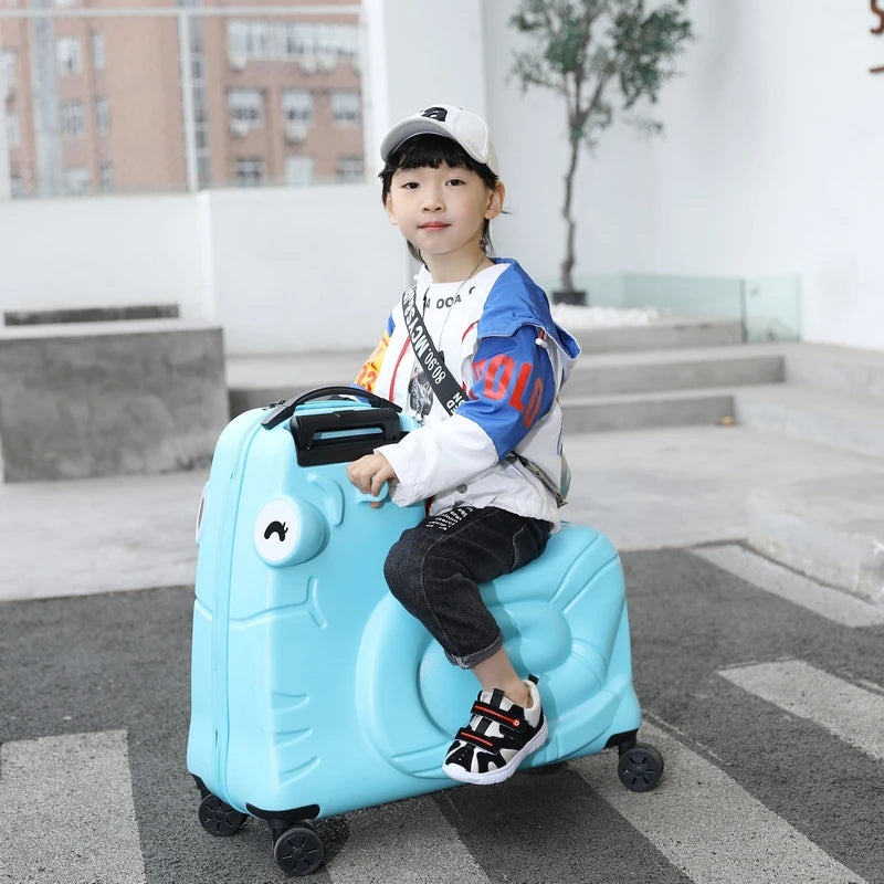 Suitcase for Children Can Sit to Ride on Luggage