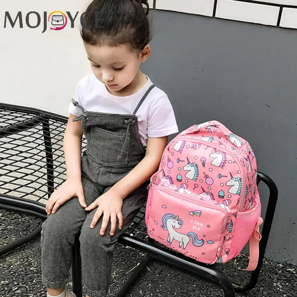 Cute Kindergarten Waterproof Backpack Cartoon Horse Girl Boy School Bags Satchel