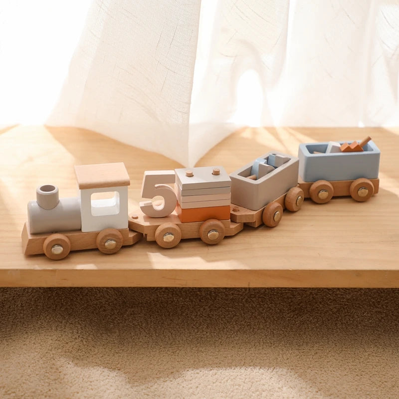 Kids Wooden Montessori Toy Set Children Coffee Machine