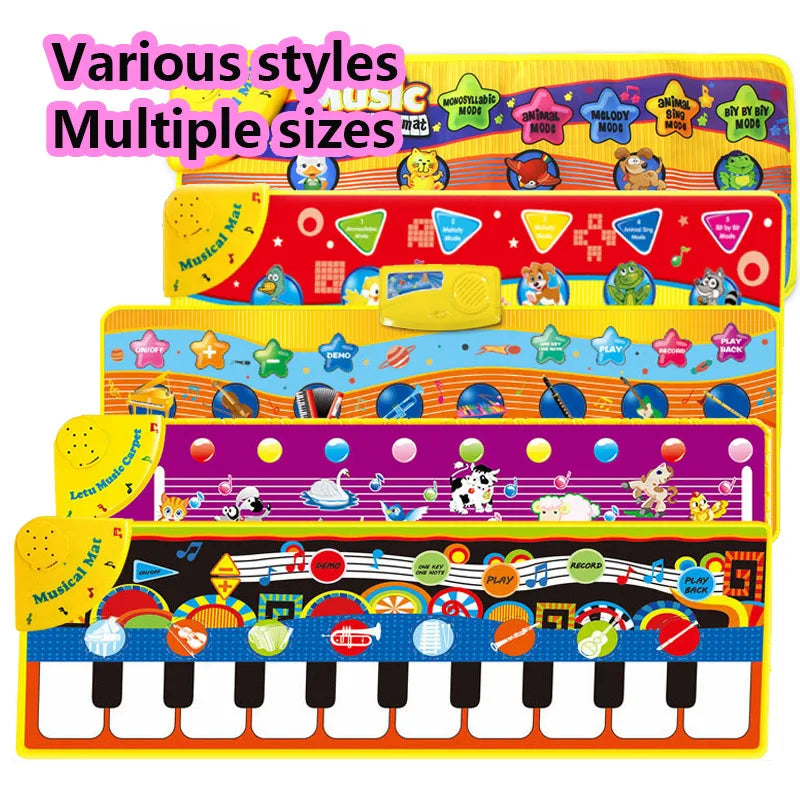 Piano Mat for Kids Children Fitness Keyboard Play Music Carpet