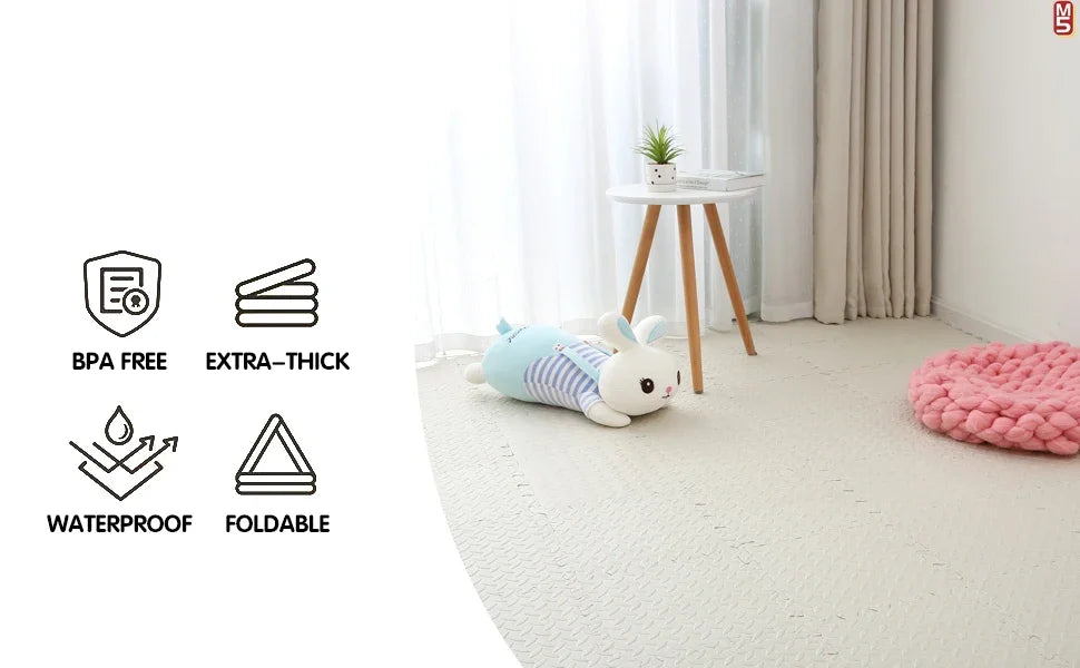 4-20Pcs Colorful Eva Foam Puzzle Mat for Baby Anti-Slip Gym Floor