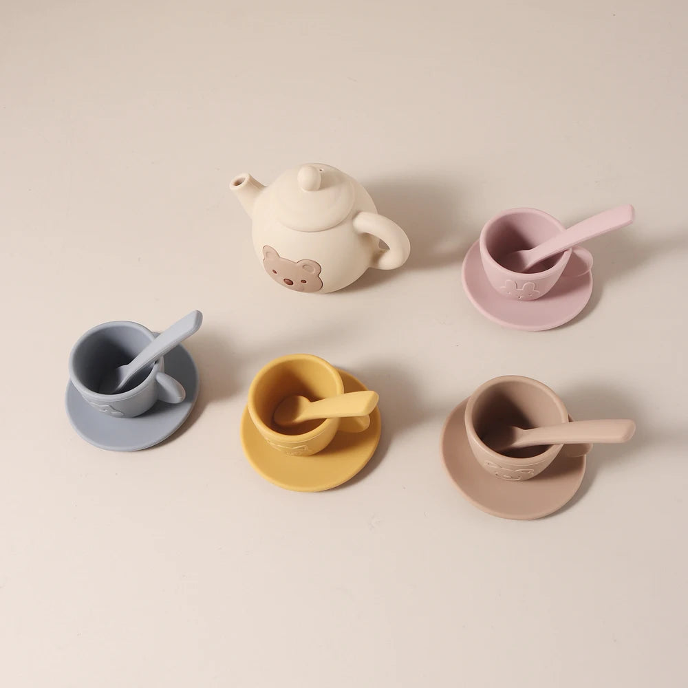 Food grade silicone Tea play Set
