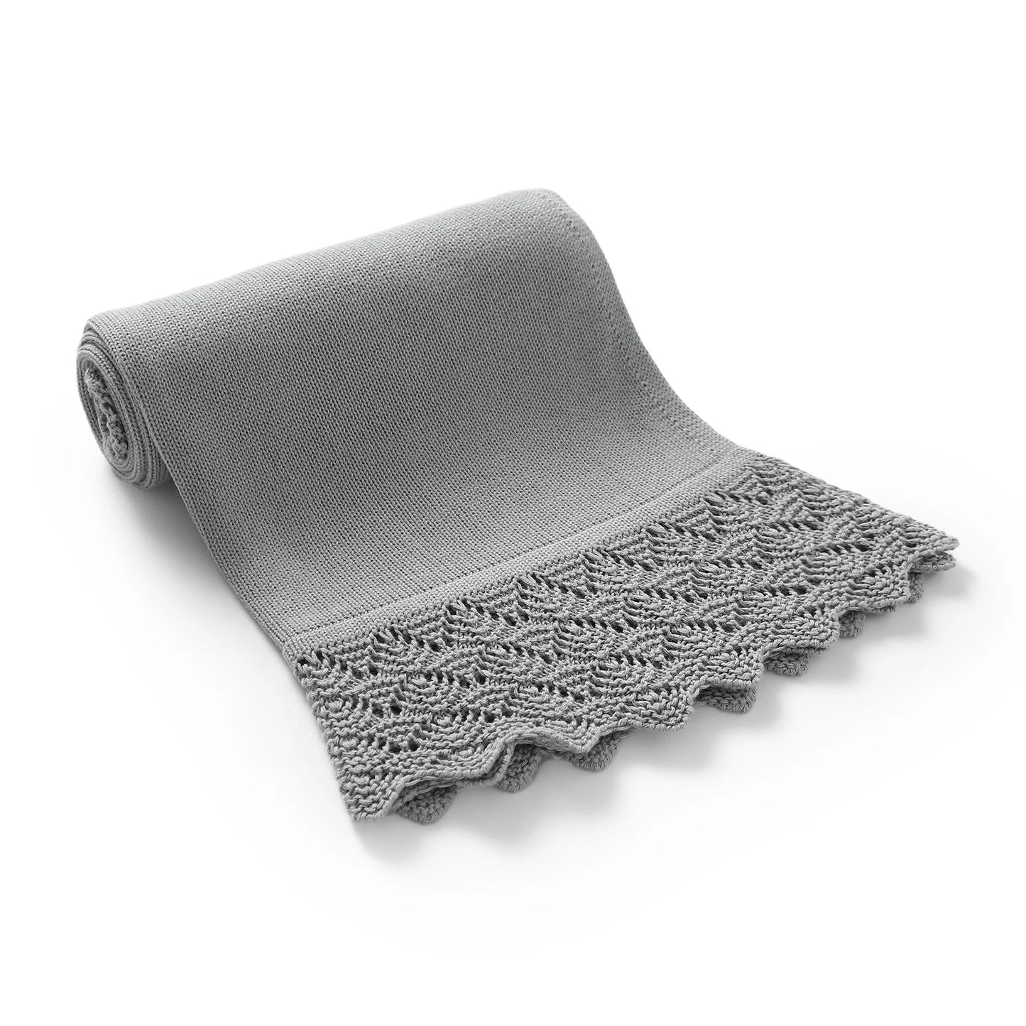Cotton Baby Blanket Knit Newborn Boys Girls Bedding Quilt Fashion Hollow Out Solid 90*70CM Toddler Swaddle Wrap Super Soft Plaid