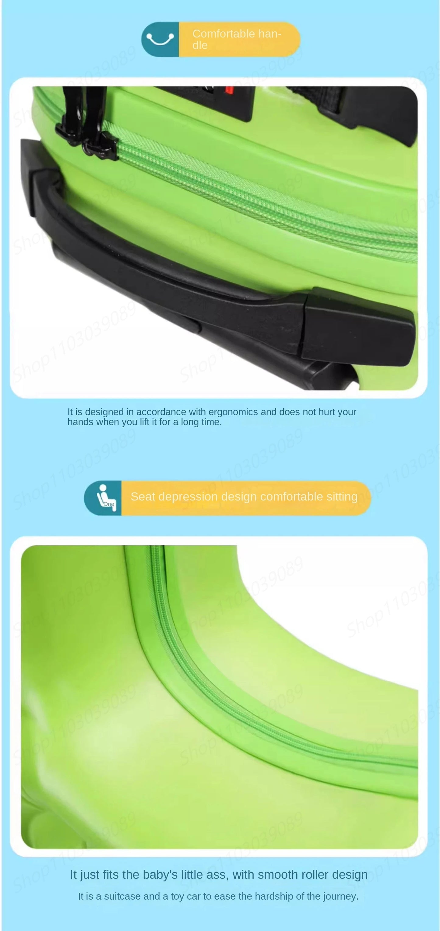 Suitcase for Children Can Sit to Ride on Luggage