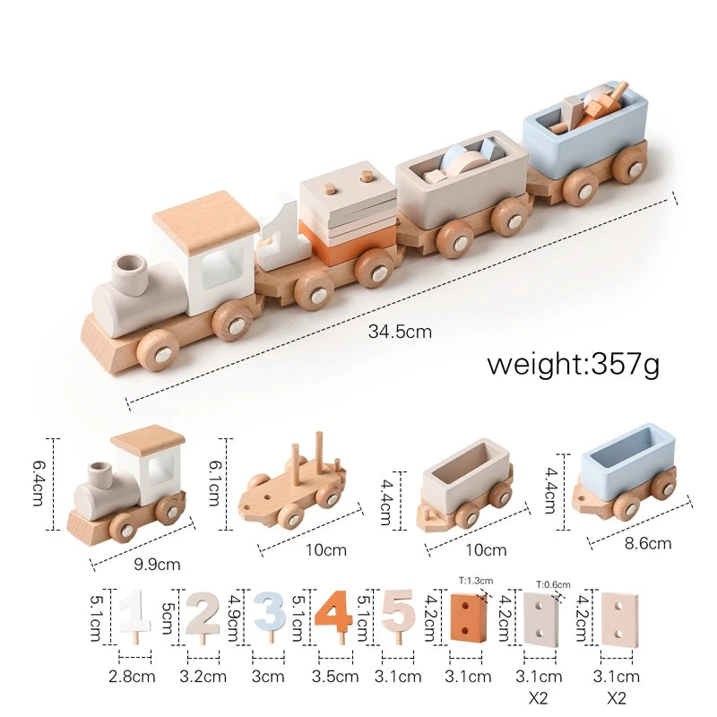 Kids Wooden Montessori Toy Set Children Coffee Machine