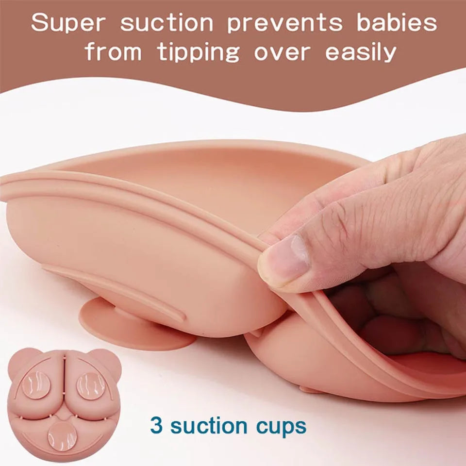 6Pcs Silicone Tableware For Kids