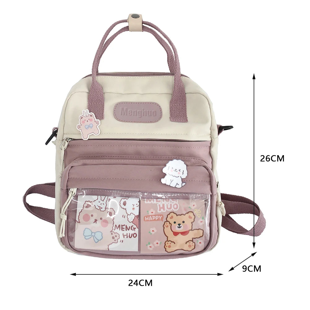Casual Fashion Laptop Mochil 10.23x9.44x3.54in Kawaii School Backpack Japanese Style Backpack for Travel Shopping Student School