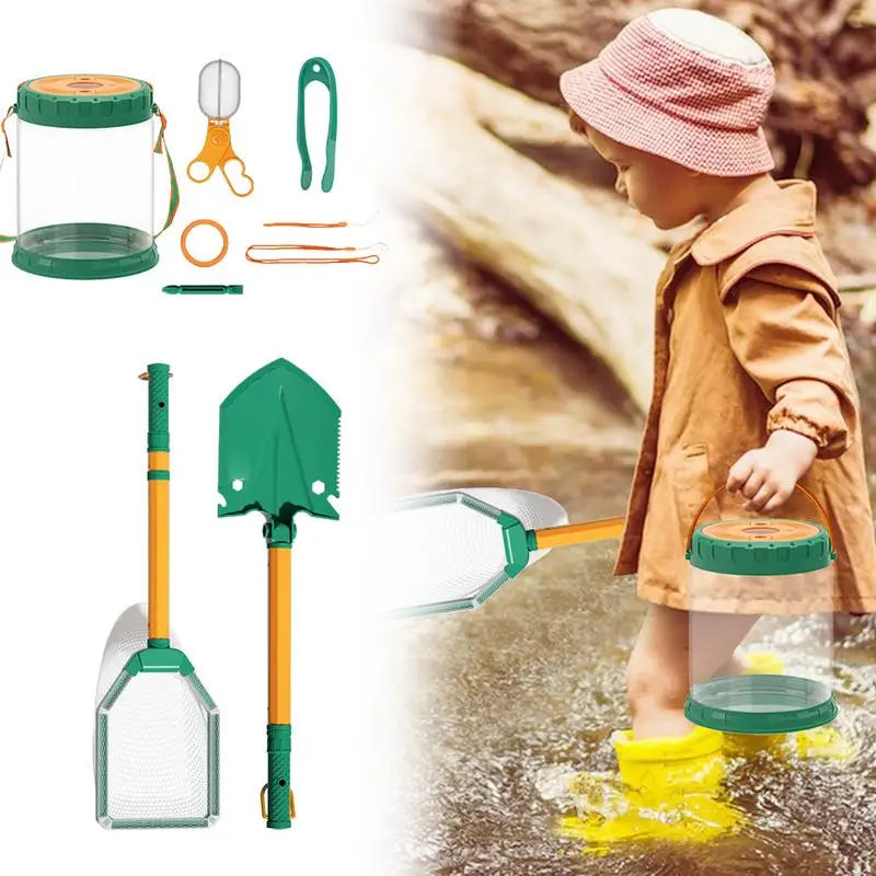 Butterfly Catching Kit Retractable Critter Catcher Kids Butterfly Catcher Versatile Butterfly Catcher Toy Kids Adventure Kit For