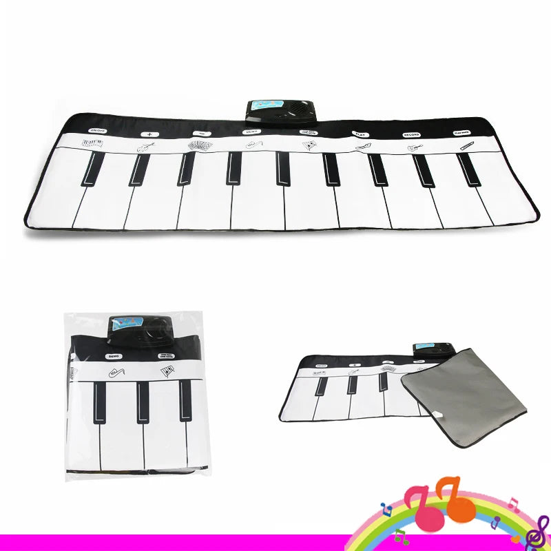 Piano Mat for Kids Children Fitness Keyboard Play Music Carpet