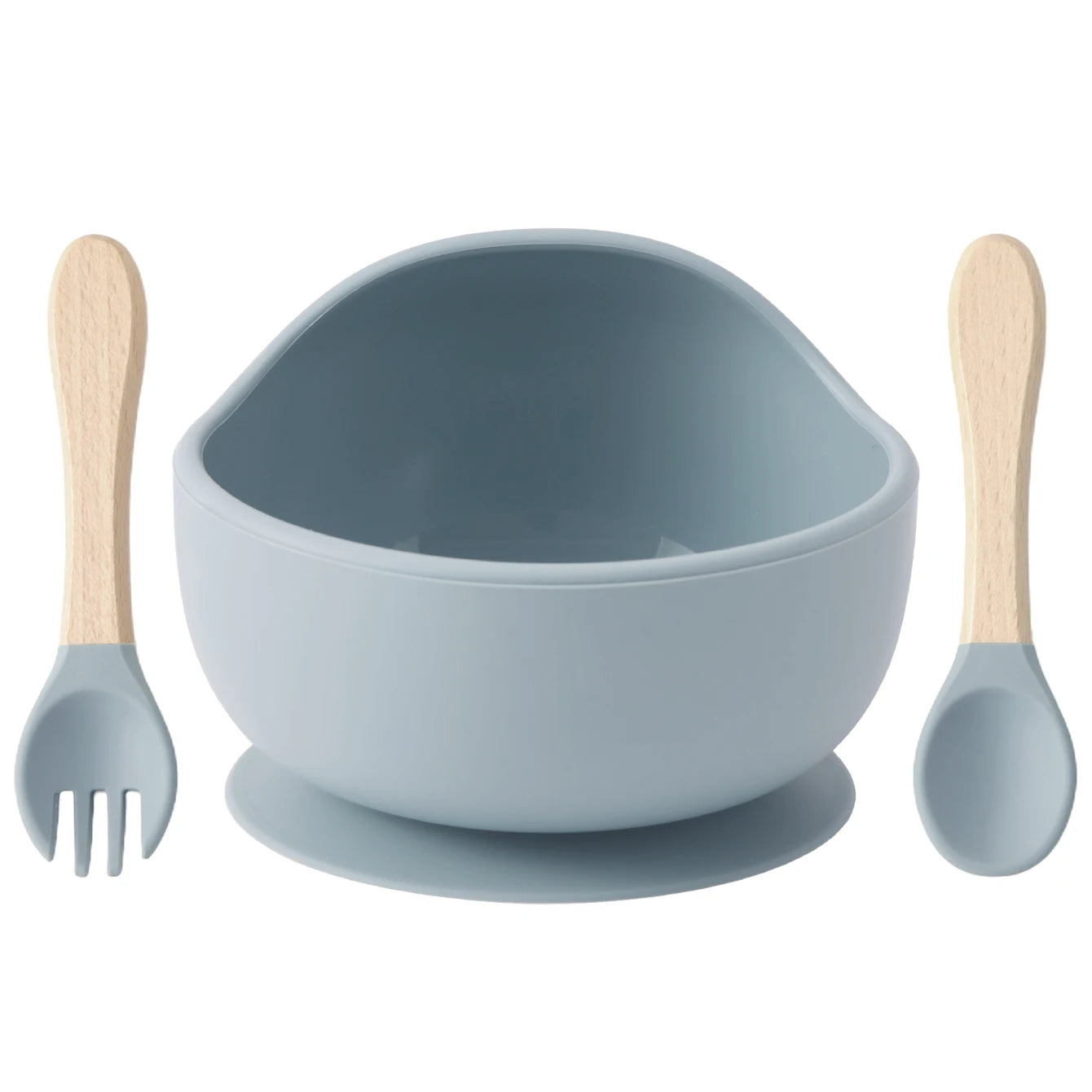 Color Kids 3PCS Silicone Baby Feeding Set
