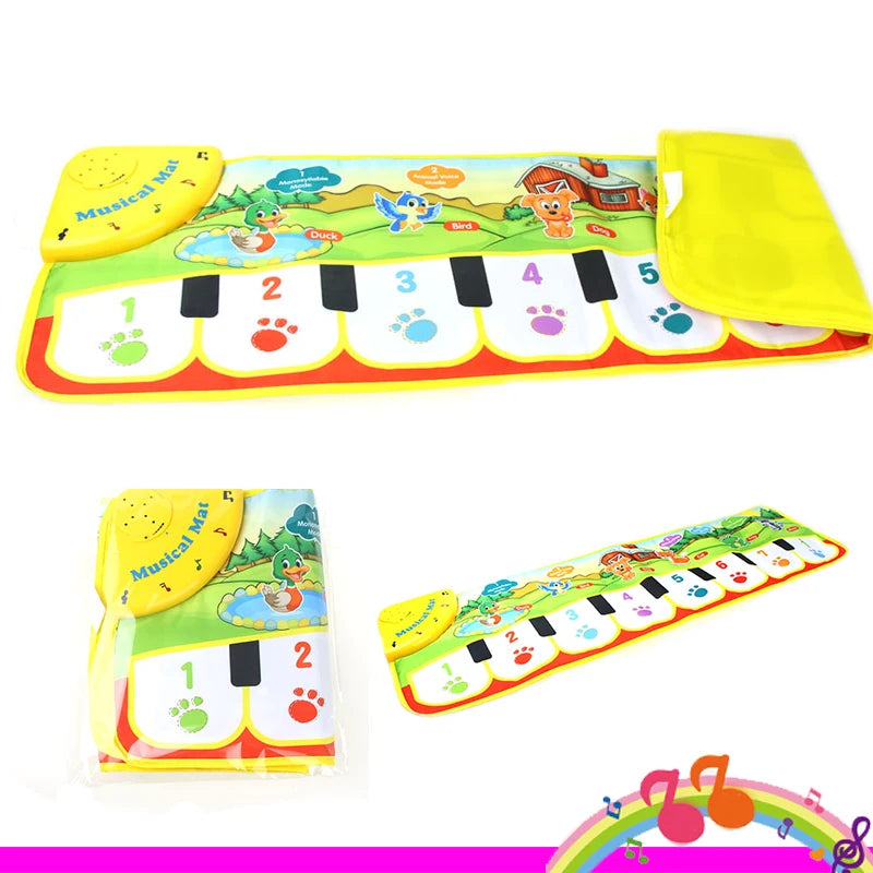 Piano Mat for Kids Children Fitness Keyboard Play Music Carpet