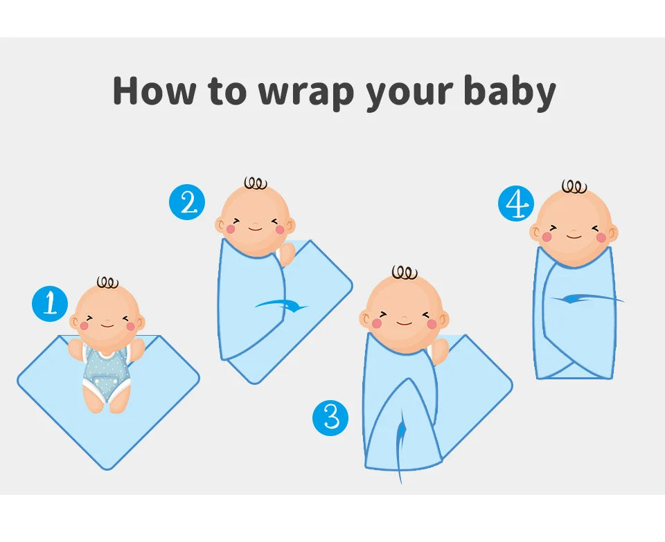 Baby Cotton Blankets Knitted Newborn Boys Girls