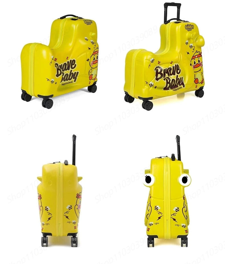 Suitcase for Children Can Sit to Ride on Luggage