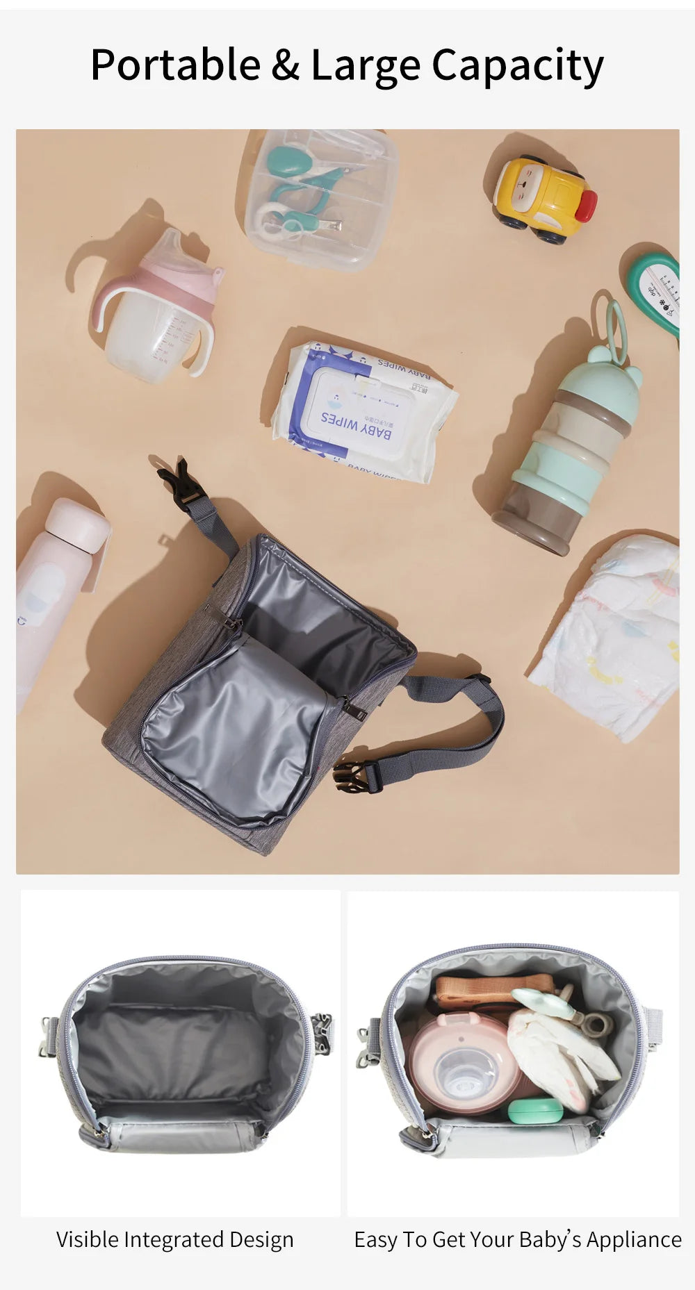 Portable Mother Feeding Bottle Bag Heat Insulation Lunch Bags