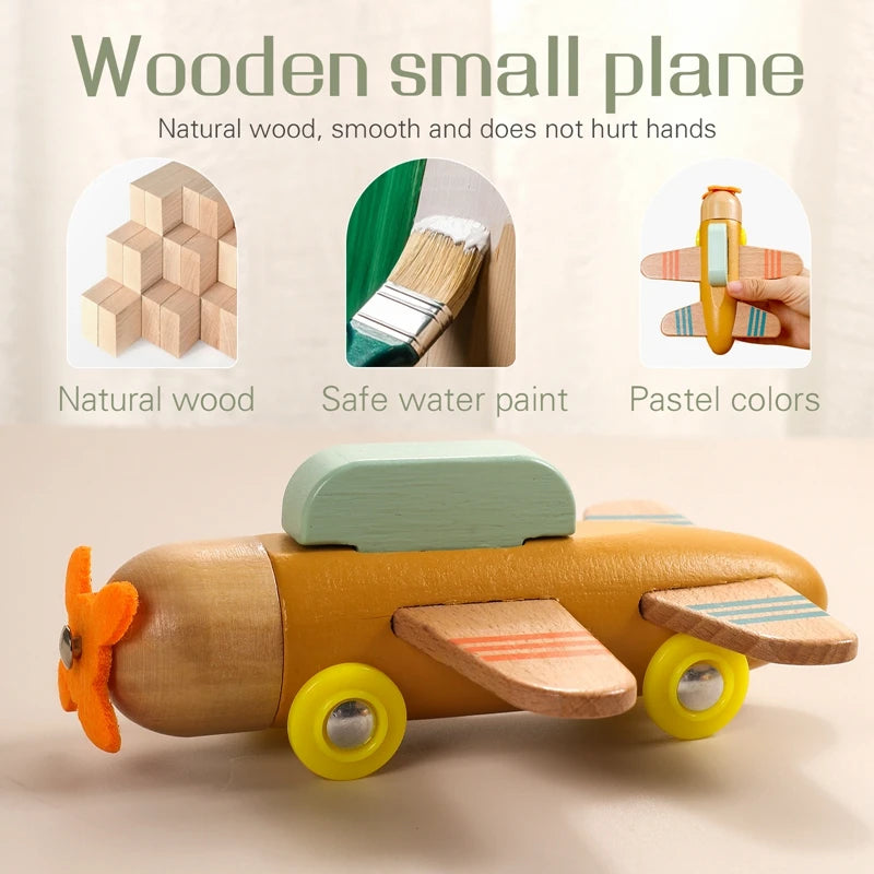 Wooden Train Birthday Toy  Montessori