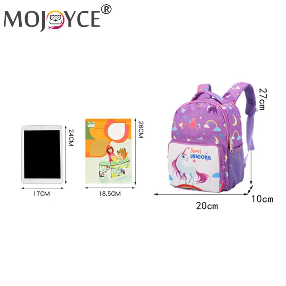 Cute Kindergarten Waterproof Backpack Cartoon Horse Girl Boy School Bags Satchel