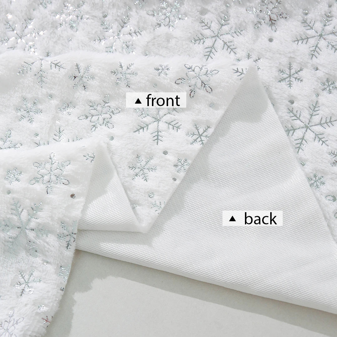 150x50cm Christmas Plush Fabric Bronzing Winter Coat Pillow Fabric Pet Clothing DIY Sewing Material By Half Meters For Winter