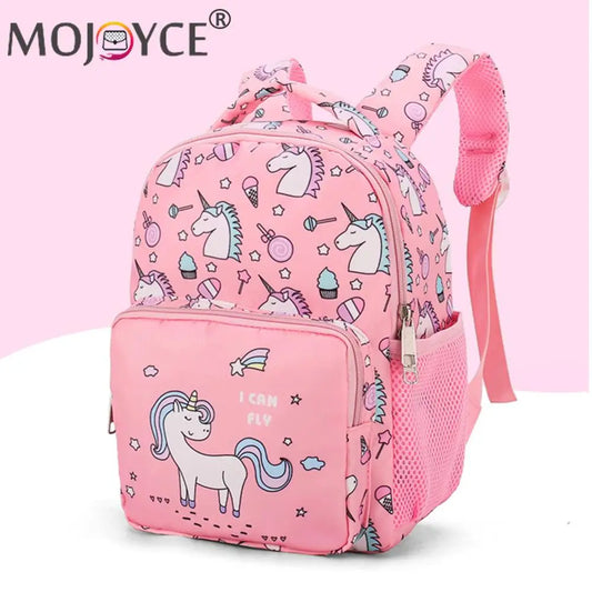 Cute Kindergarten Waterproof Backpack Cartoon Horse Girl Boy School Bags Satchel