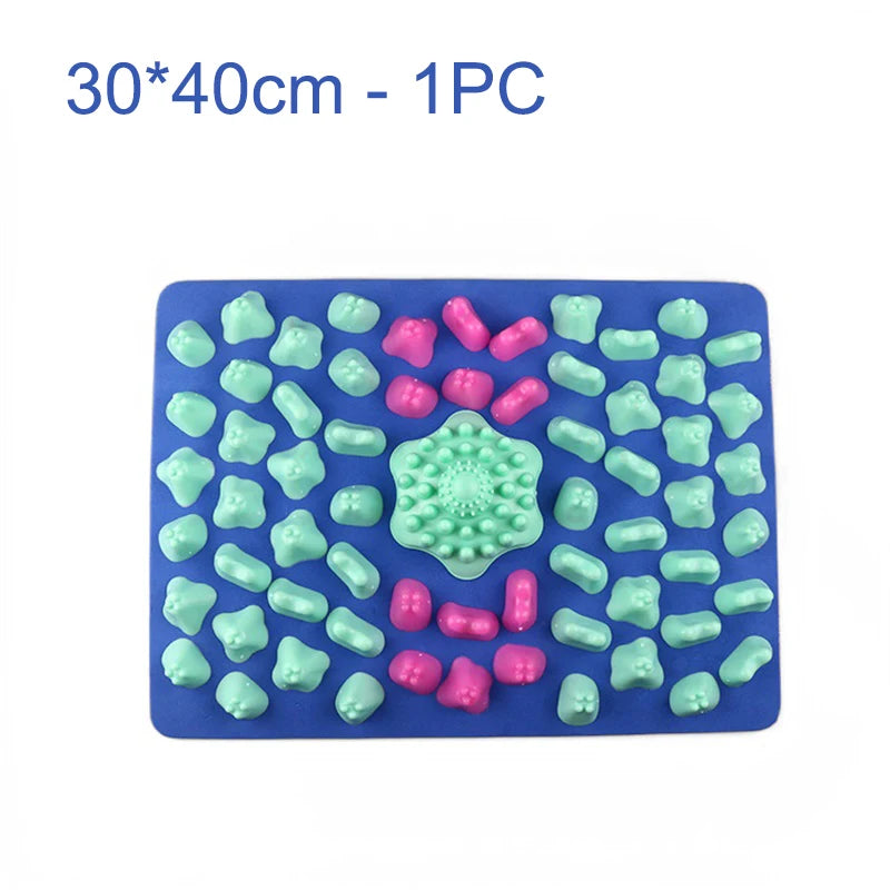 Professional Durable Finger Pressure Plate Reflexology Foot Massage Pad Toe Pressure Blood Circulation Plate Mat For Massager